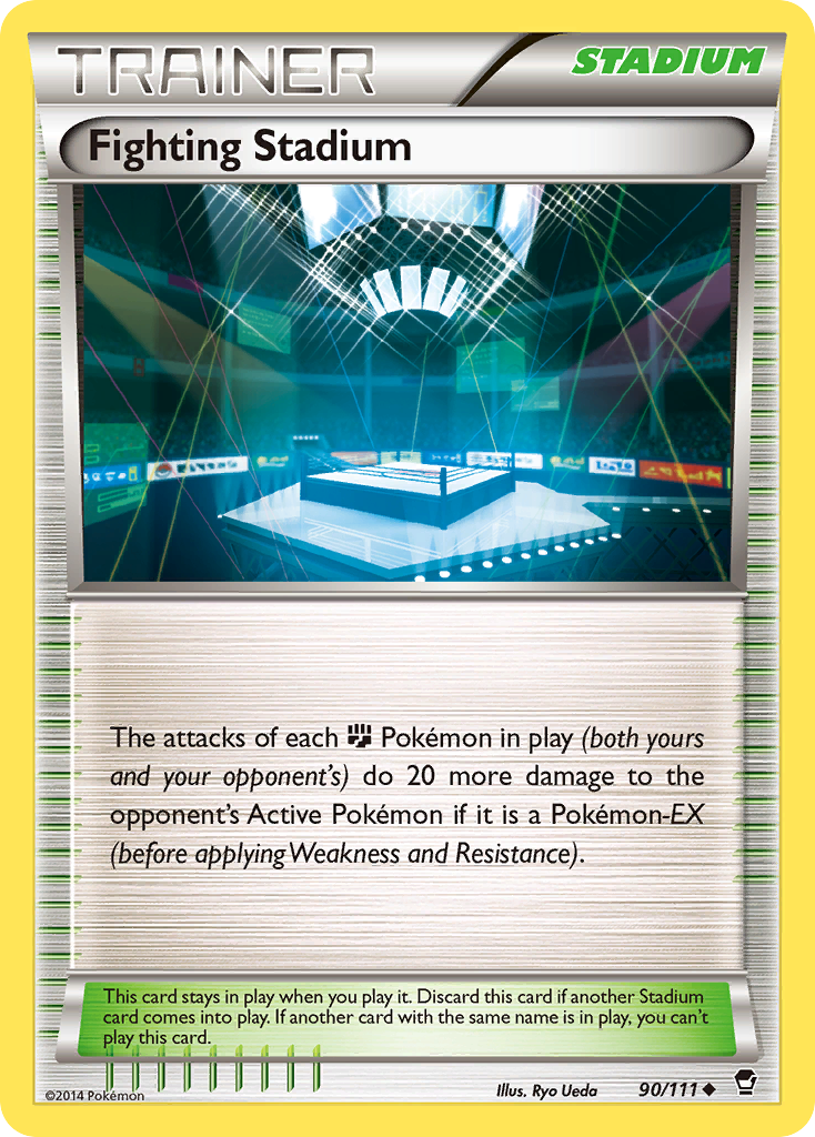 Fighting Stadium 90/111 Uncommon | Furious Fists | Pokemon Card