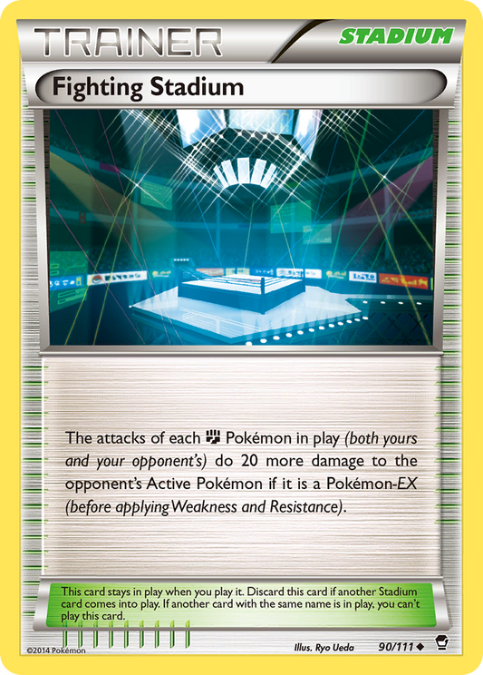 Fighting Stadium 90/111 Uncommon | Furious Fists | Pokemon Card