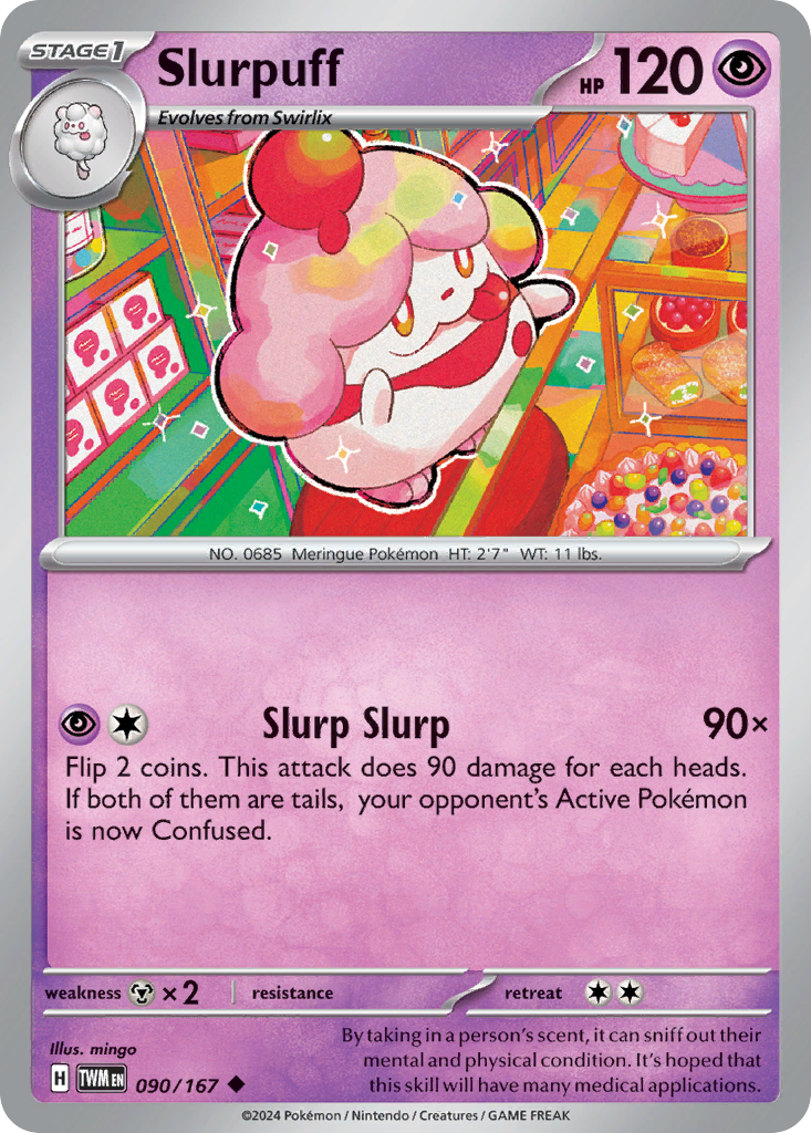 Slurpuff 90/167 Uncommon | Twilight Masquerade | Pokemon Card