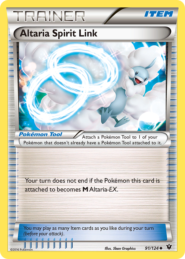 Altaria Spirit Link 91/124 Uncommon | Fates Collide | Pokémon Card