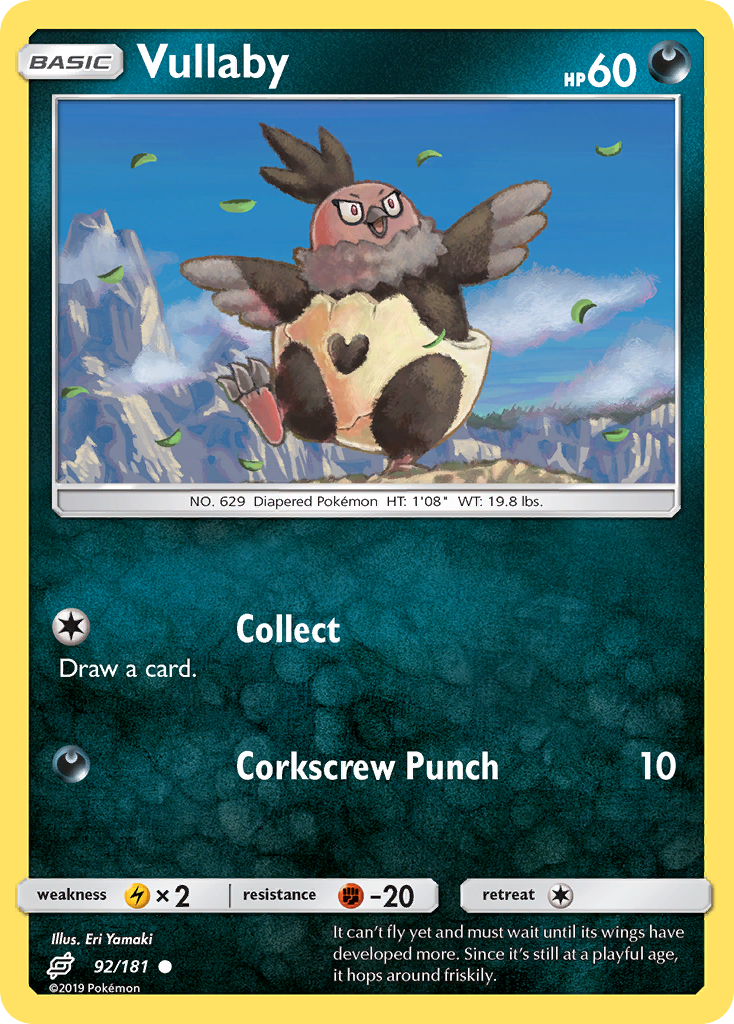 Vullaby 92/181 Common | Team Up | Pokémon Card