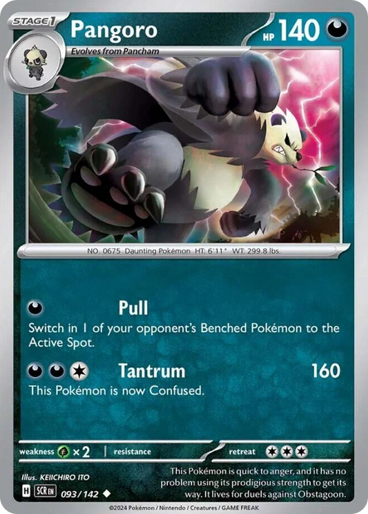 Pangoro 93/142 Uncommon | Stellar Crown | Pokemon Card