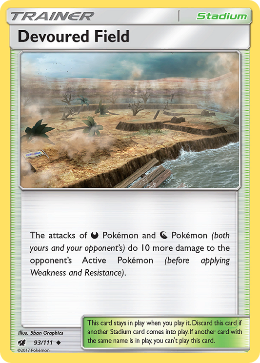 Devoured Field 93/111 Uncommon | Crimson Invasion | Pokémon Card