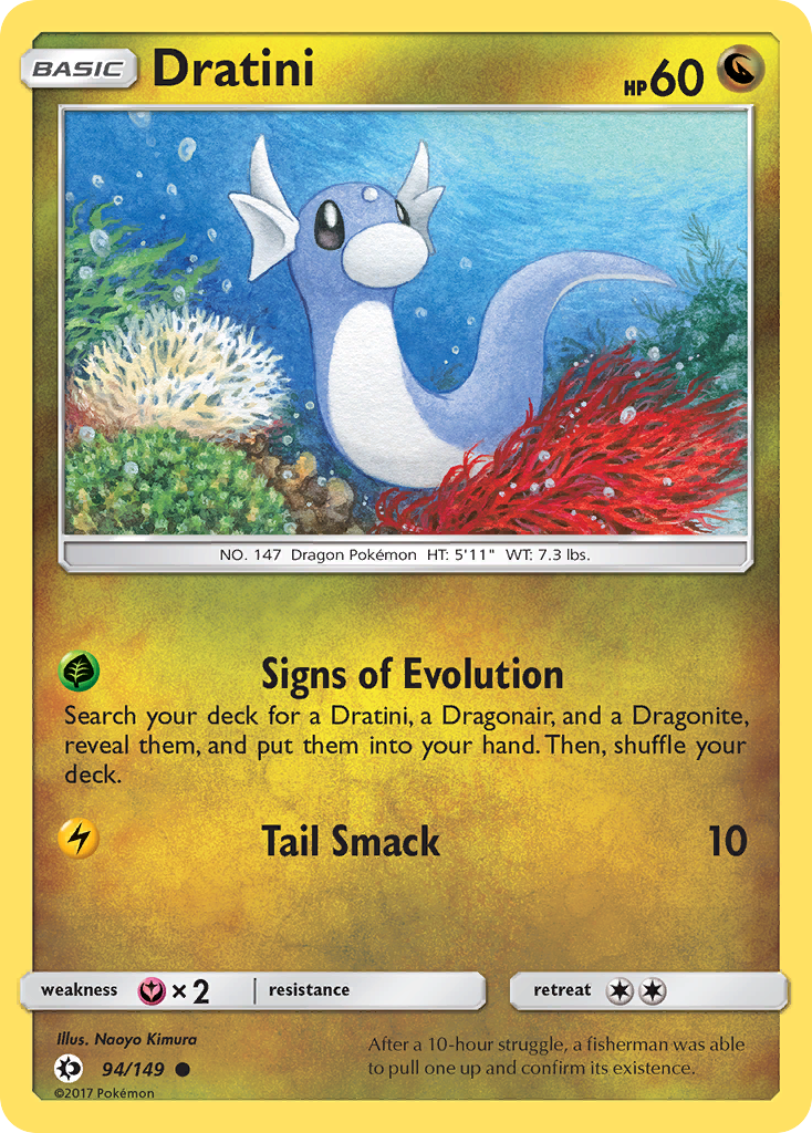 Dratini 94/149 Common | Sun & Moon | Pokemon Card