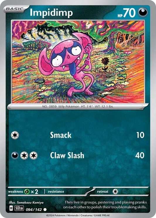 Impidimp 94/142 Common | Stellar Crown | Pokemon Card