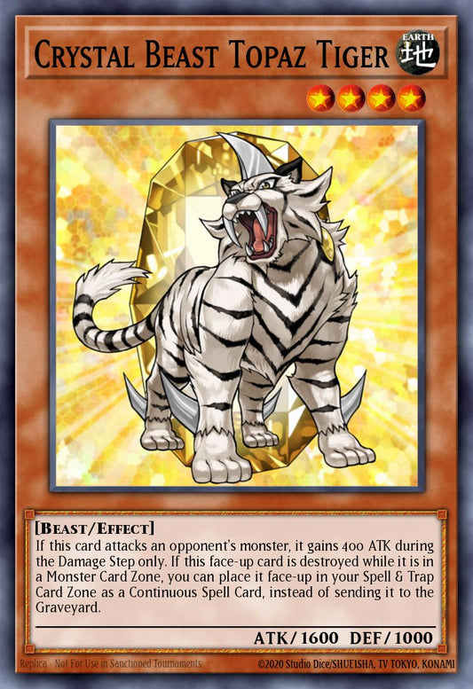 Crystal Beast Topaz Tiger - BLCR-EN050 Ultra Rare | Yu-Gi-Oh! Card