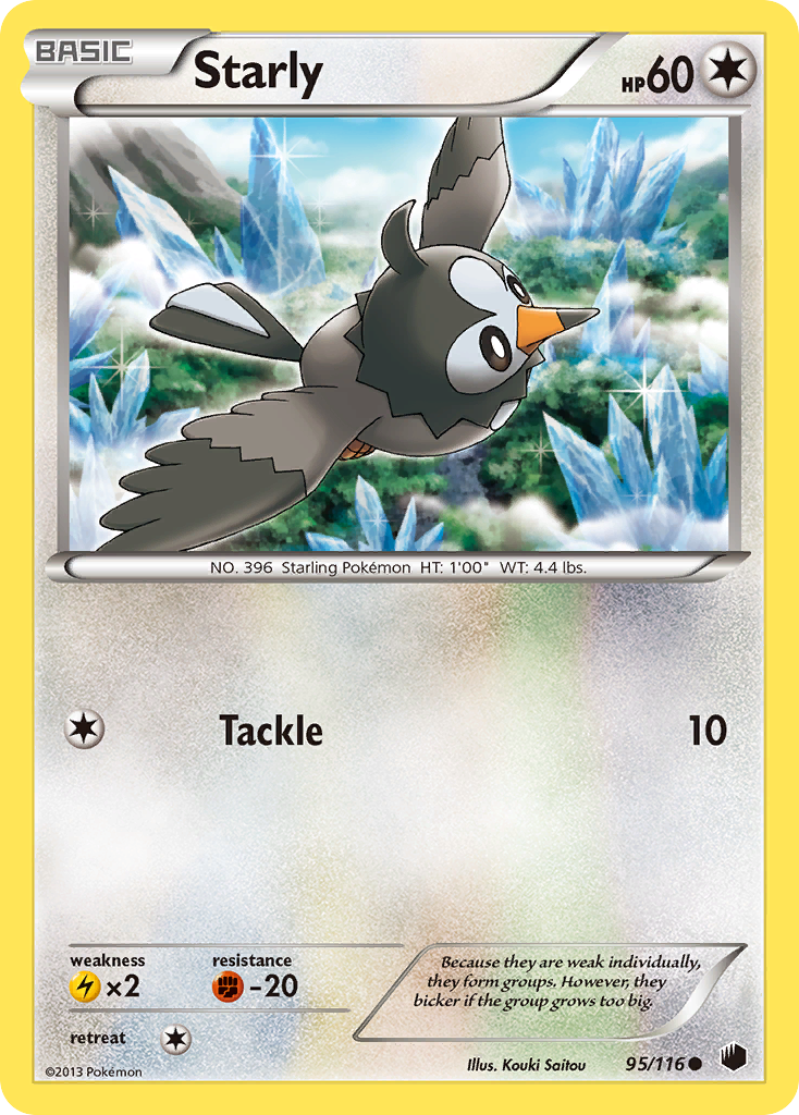 Starly 95/116 Common | Plasma Freeze | Pokemon Card