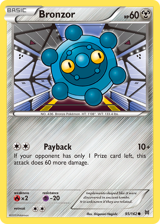 Bronzor 95/162 Common | BREAKthrough | Pokemon Card