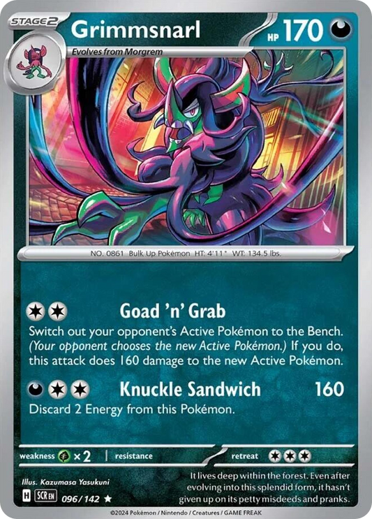 Grimmsnarl 96/142 Rare | Stellar Crown | Pokemon Card