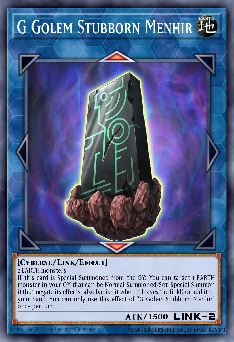 G Golem Stubborn Menhir - BLCR-EN043 Ultra Rare | Yu-Gi-Oh! Card