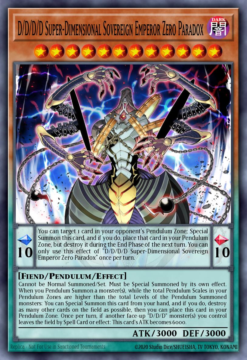 D/D/D/D SuperDimensional Sovereign Emperor Zero Paradox - BLMR-EN046 Ultra Rare | Yu-Gi-Oh! Card