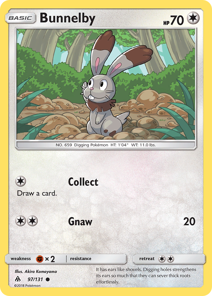 Bunnelby 97/131 Common | Forbidden Light | Pokémon Card