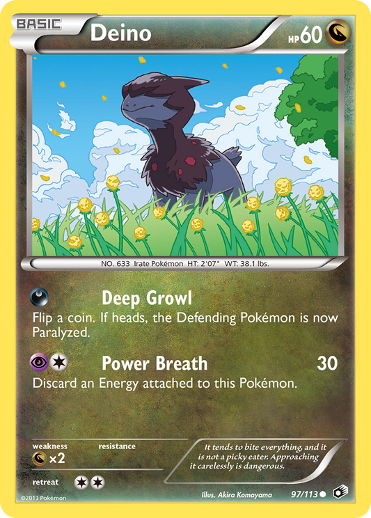 Deino 97/113 Common | Legendary Treasures | Pokémon Card