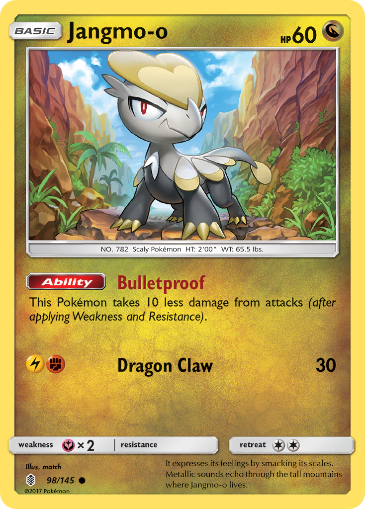 Jangmo-o 98/180 Common | Guardians Rising | Pokémon Card