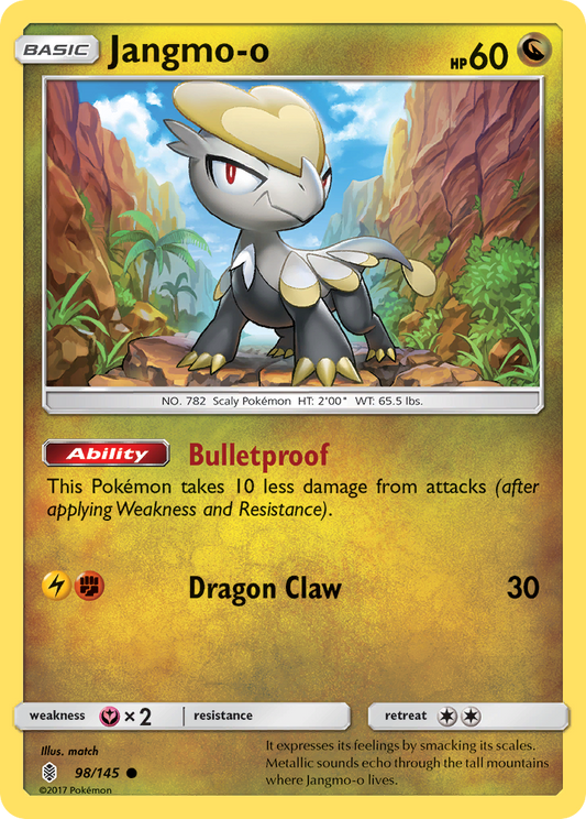 Jangmo-o 98/180 Common | Guardians Rising | Pokémon Card