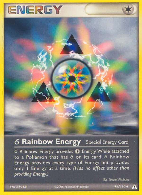 δ Rainbow Energy 98/110 Uncommon | Holon Phantoms | Pokemon Card