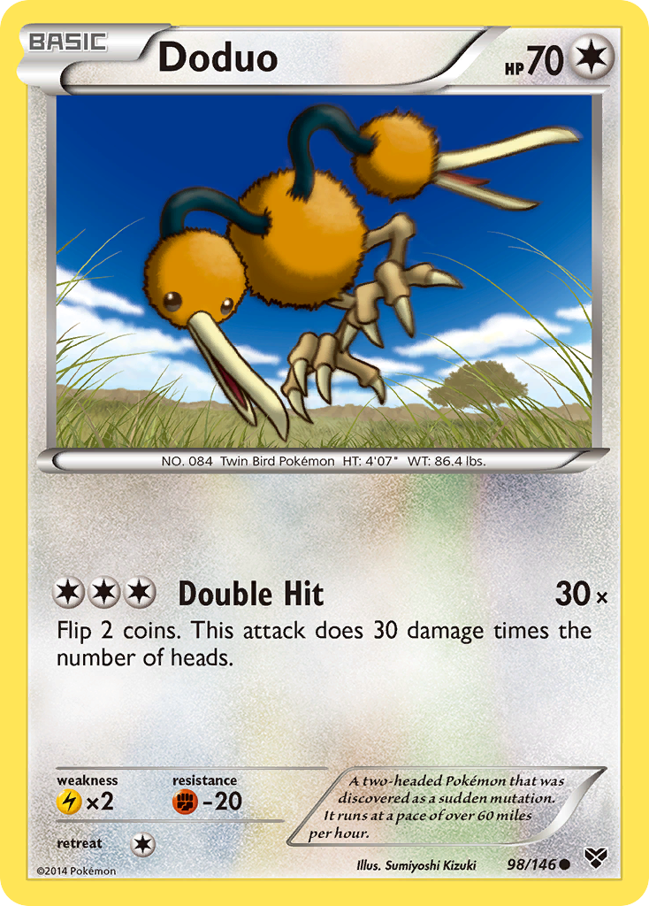 Doduo 98/146 Common | XY | Pokemon Card