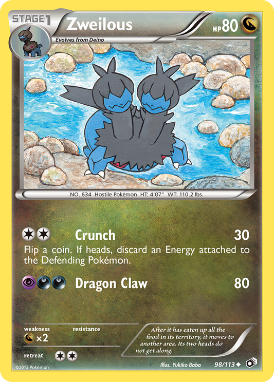 Zweilous 98/113 Uncommon | Legendary Treasures | Pokemon Card