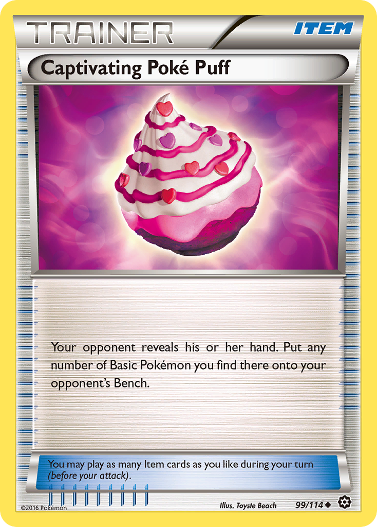 Captivating Poké Puff 99/114 Uncommon | Steam Siege | Pokémon Card