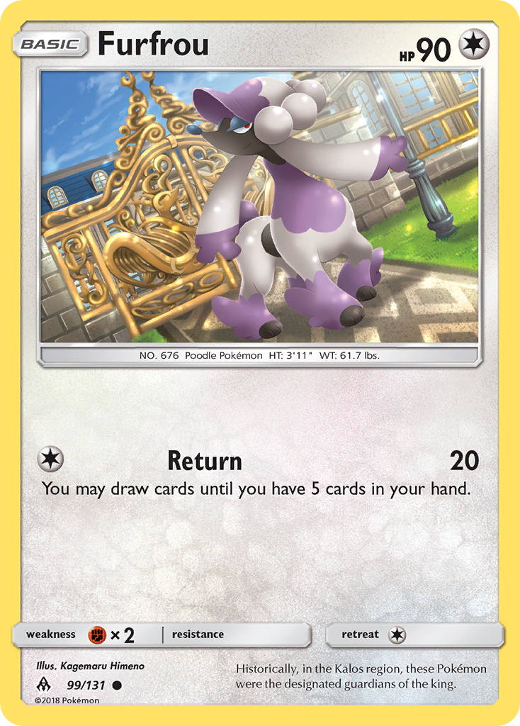 Furfrou 99/131 Common | Forbidden Light | Pokemon Card