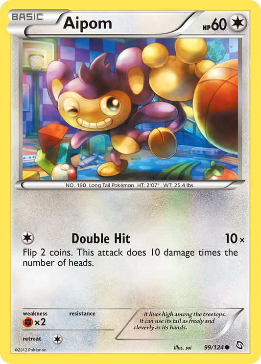 Aipom 99/124 Common | Dragons Exalted | Pokemon Card