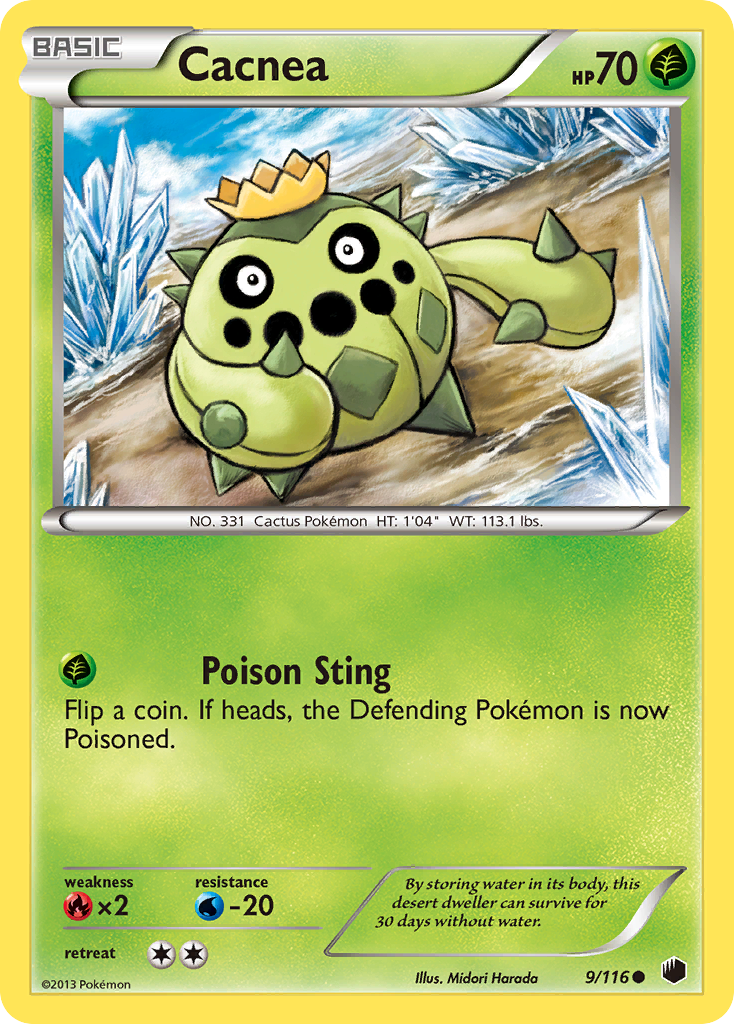 Cacnea 9/116 Common | Plasma Freeze | Pokemon Card