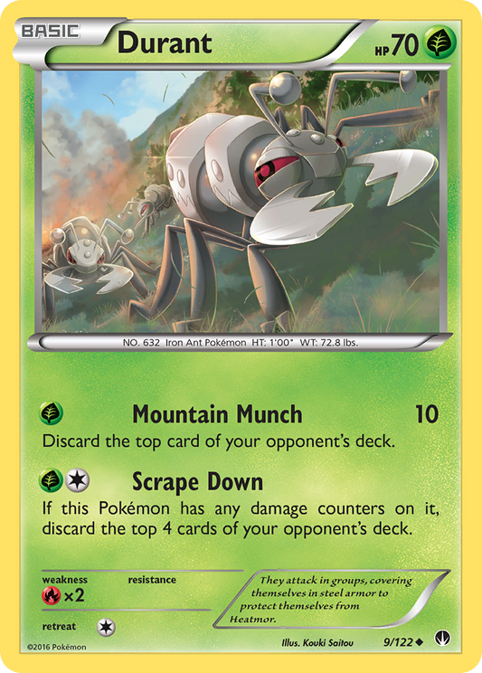 Durant 9/122 Uncommon | BREAKpoint | Pokemon Card