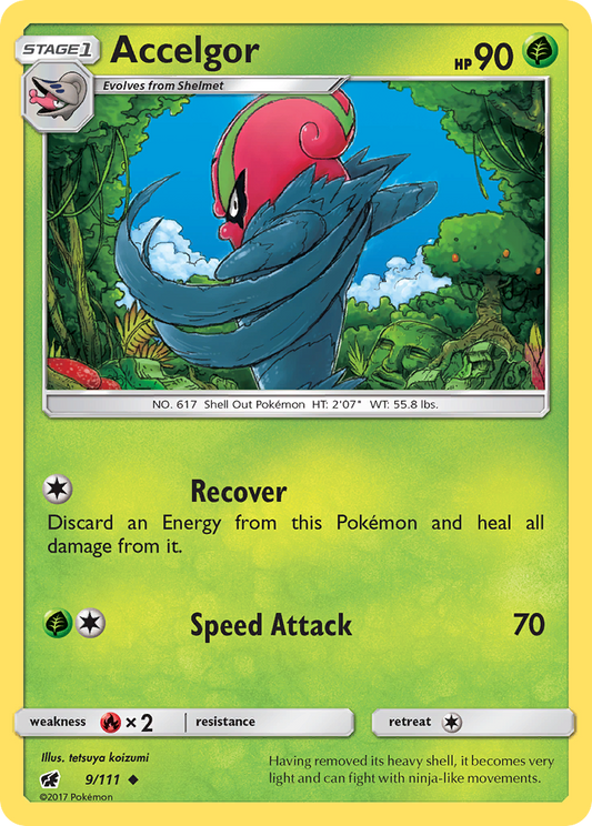 Accelgor 9/111 Uncommon | Crimson Invasion | Pokemon Card