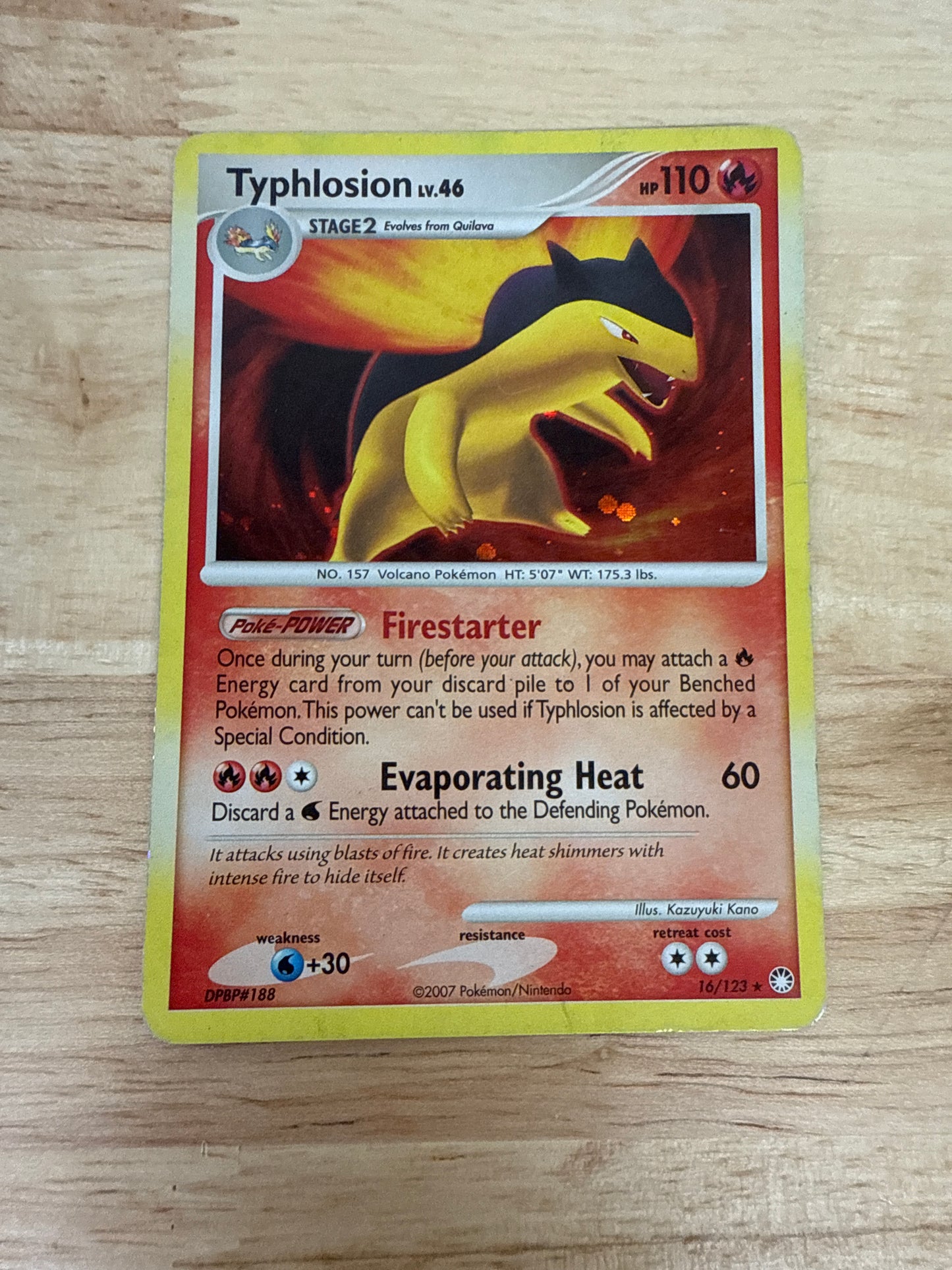 Typhlosion 16/123 Rare Holo | Mysterious Treasures | Pokemon Card