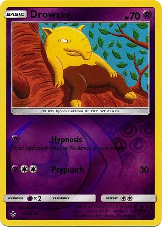 Drowzee 71/214 Reverse Holo | Unbroken Bonds | Pokemon Card