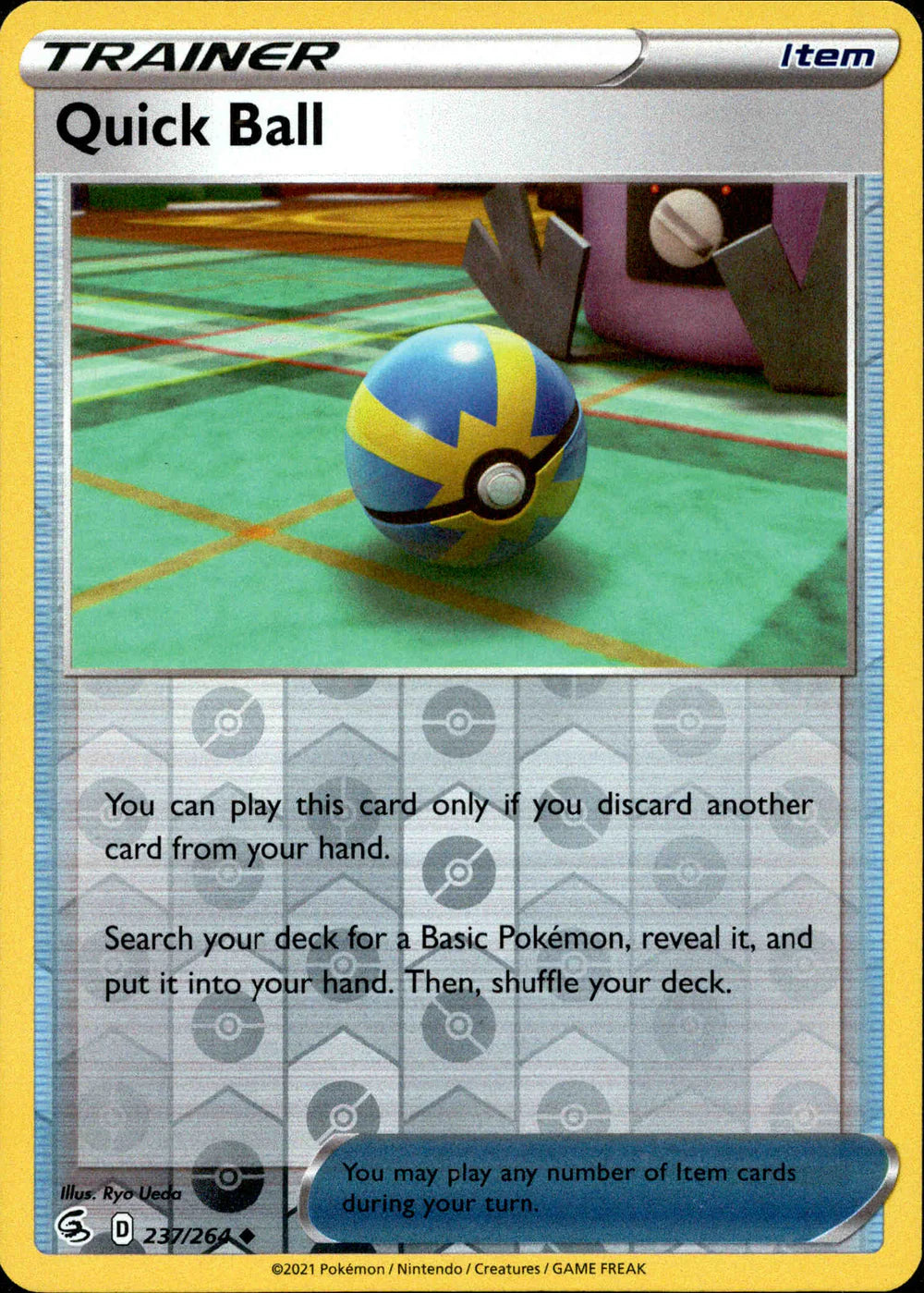 Quick Ball 237/264 Reverse Holo | Fusion Strike | Pokemon Card