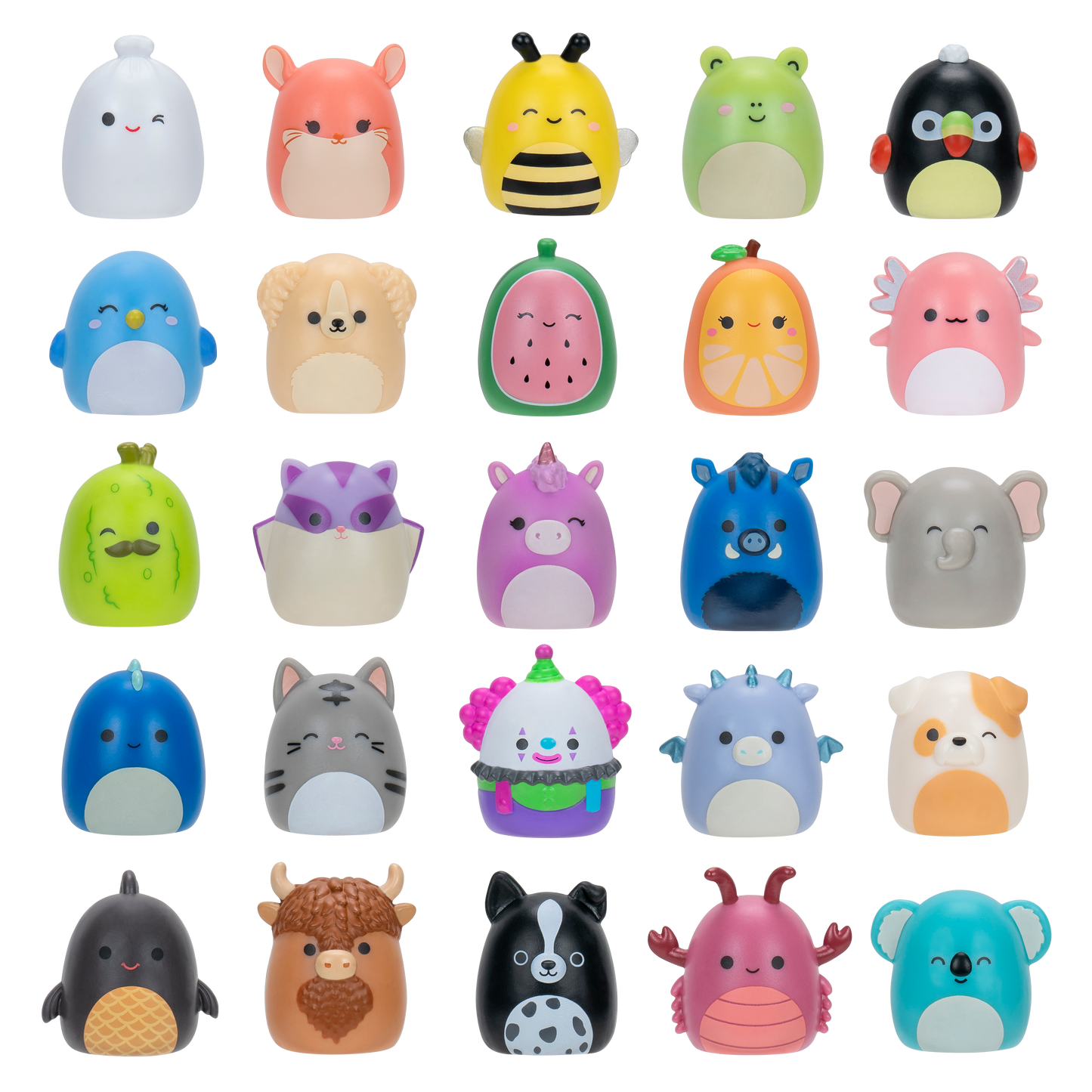 25 Pack - Squish-A-Longs Series 1 Squishmallow Toys