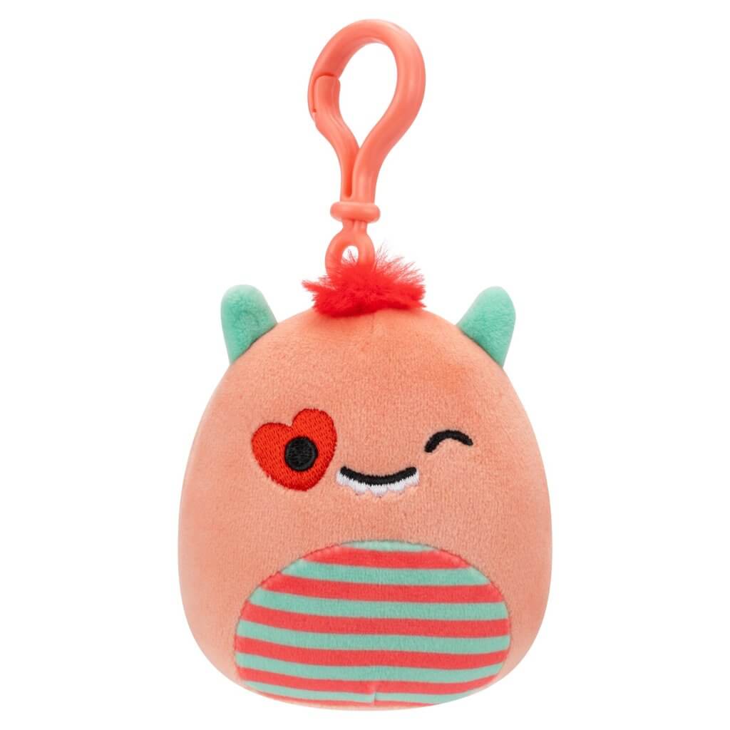 Orange Monster ~ 3.5"Clip On 2024 Valentines Day Squishmallow Plush ~ PRE-ORDER ~ LIMIT 1 PER CUSTOMER