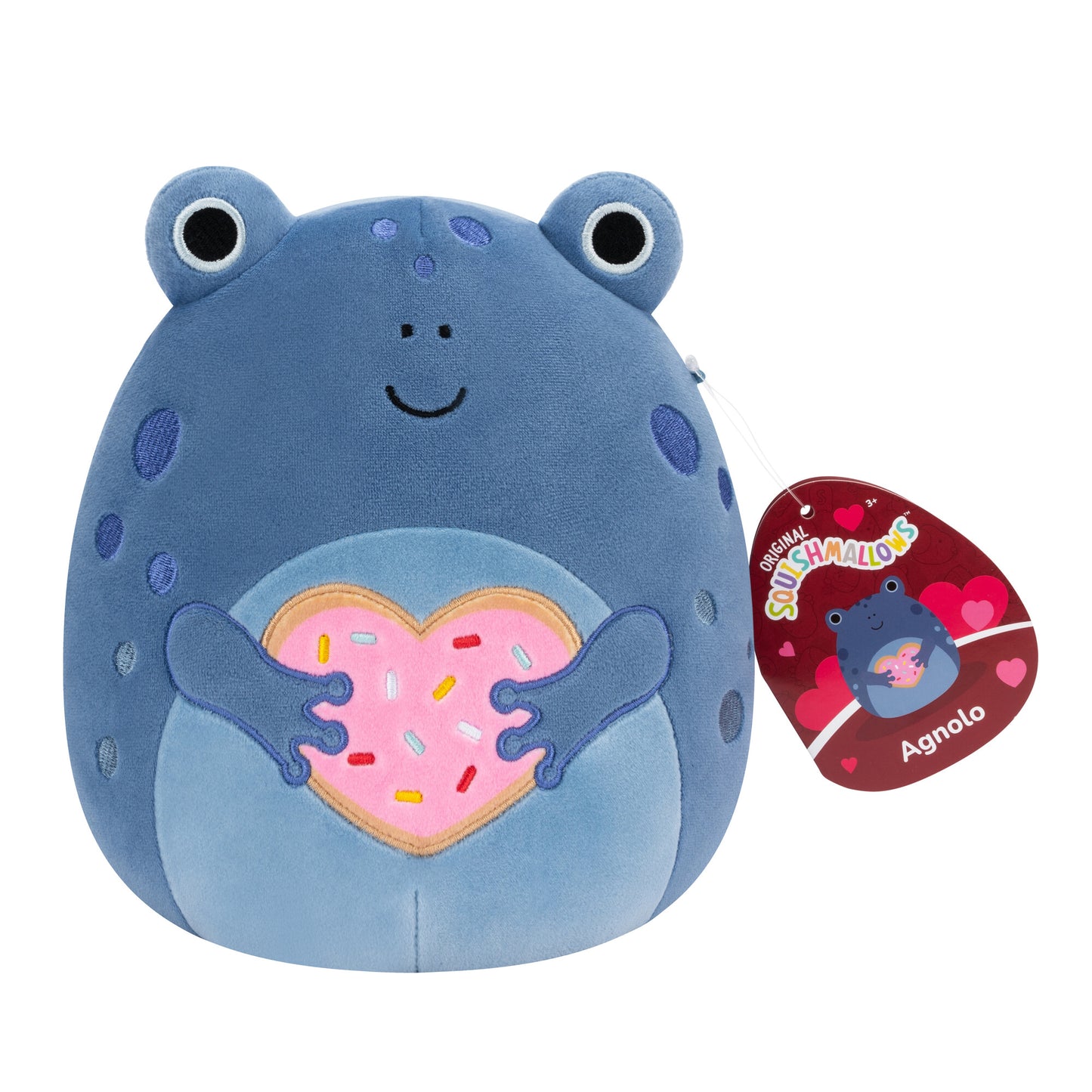 Agnolo the Blue Tadpole Valentine's Day ~ 7.5" Squishmallow Plush