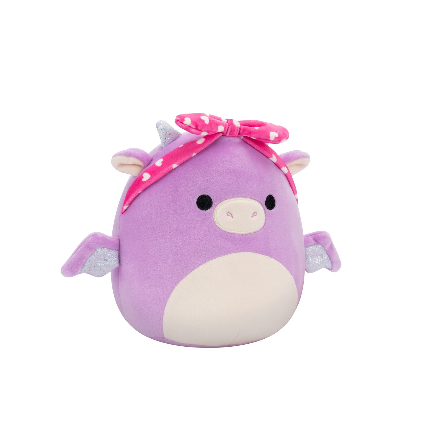 Dina the Purple Dragon Valentine's Day ~ 7.5" Squishmallow Plush