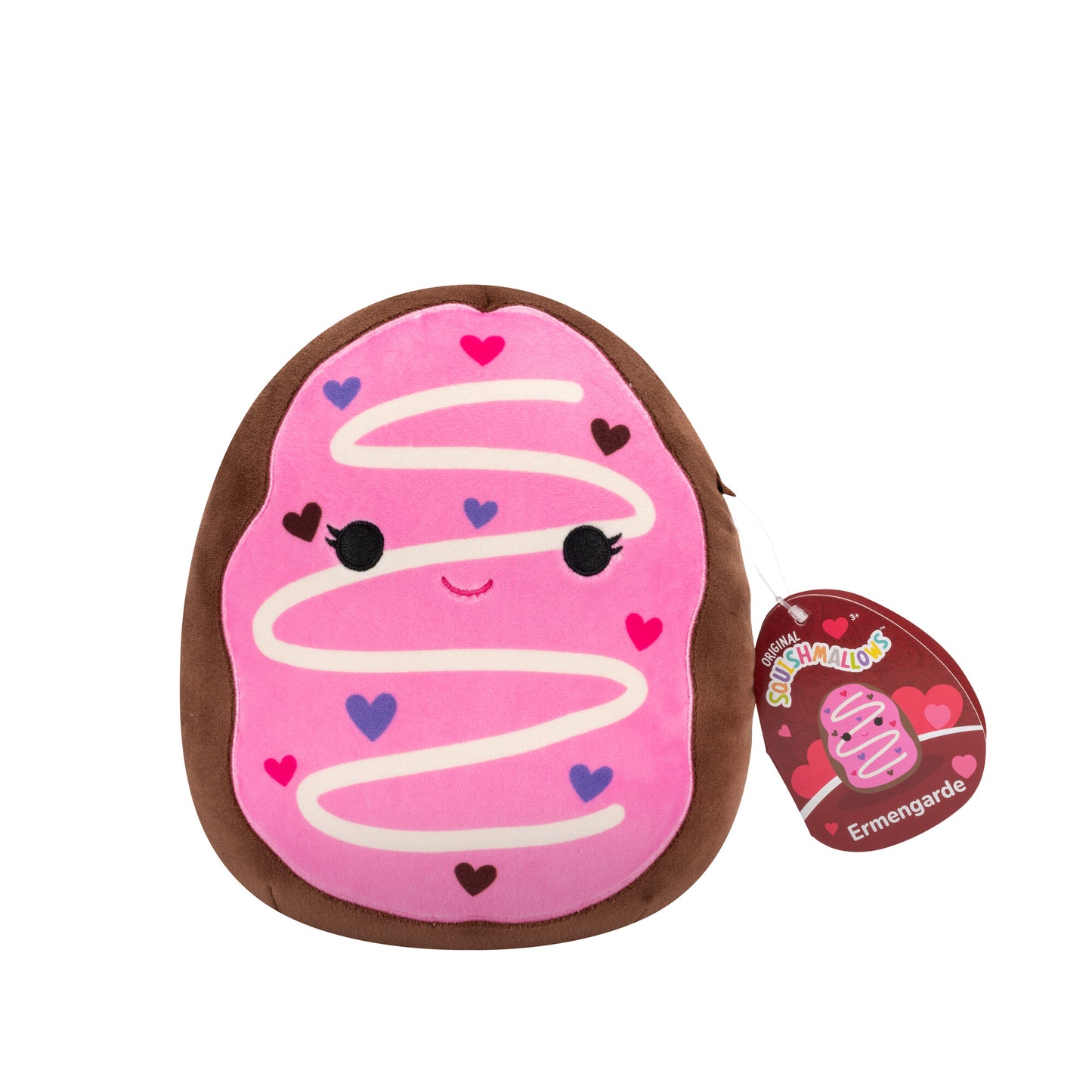 Ermengarde the Chocolate Donut Valentine's Day ~ 7.5" Squishmallow Plush