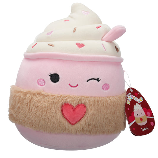 Jenny Winking Pink Latte Valentine's Day ~ 7.5" Squishmallow Plush