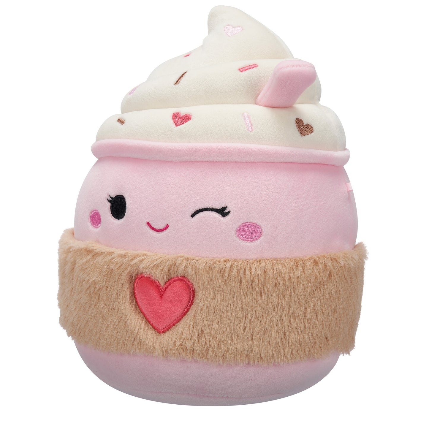 Jenny Winking Pink Latte Valentine's Day ~ 7.5" Squishmallow Plush