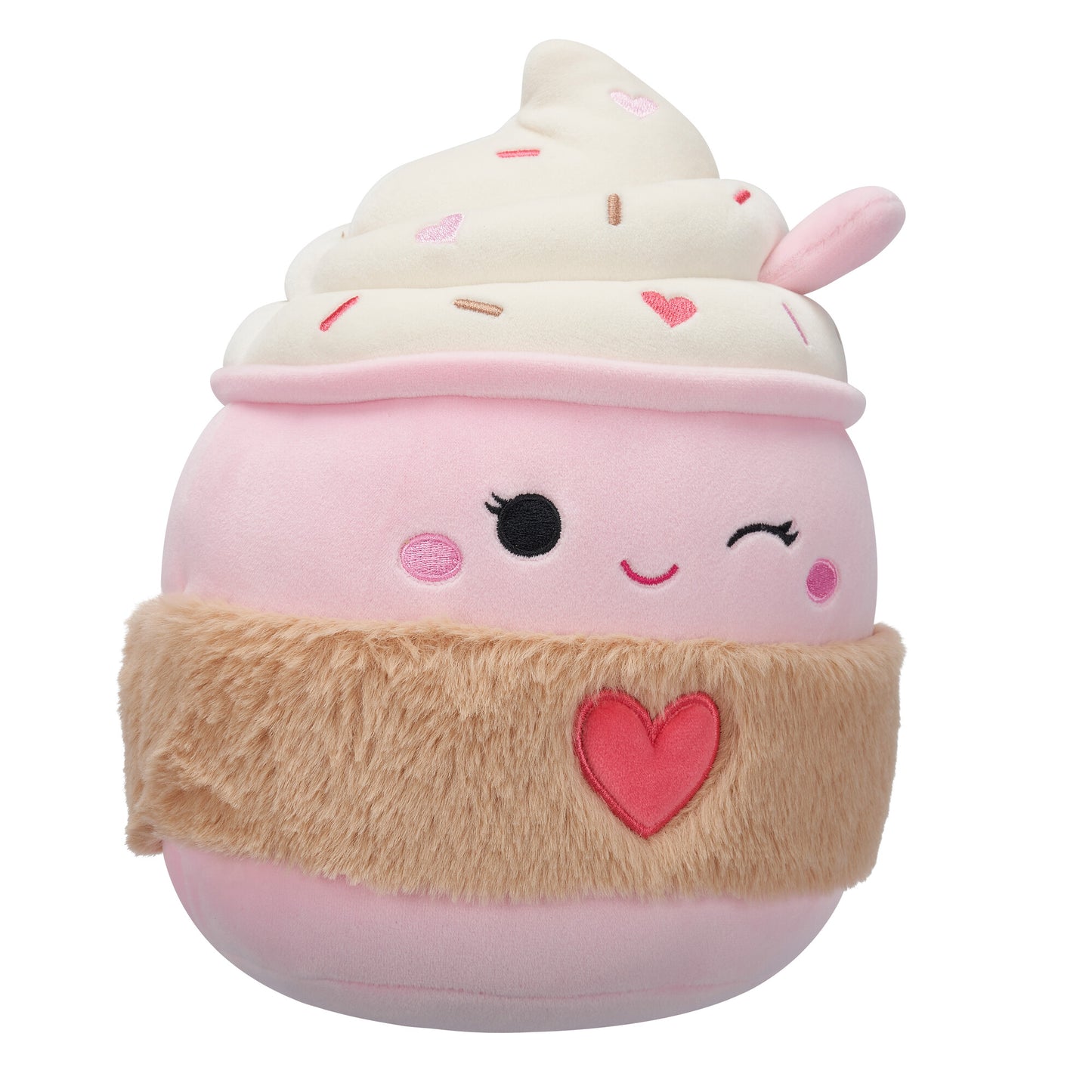 Jenny Winking Pink Latte Valentine's Day ~ 7.5" Squishmallow Plush