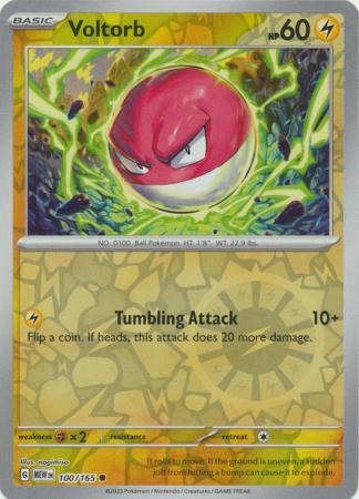 Voltorb 100/165 Reverse Holo | 151 | Pokemon Card