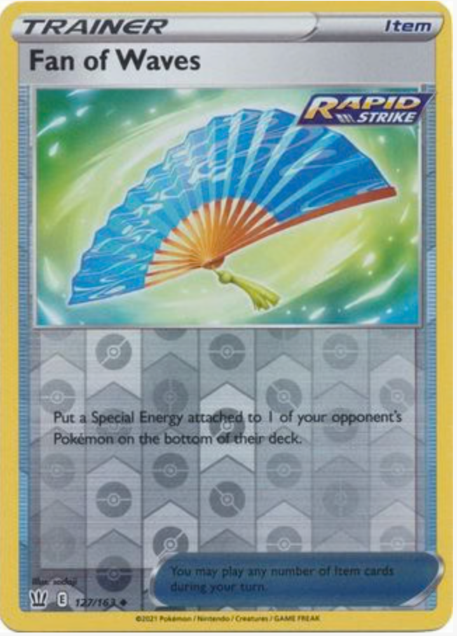 Fan of Waves 127/163 Reverse Holo | Battle Styles | Pokemon Card