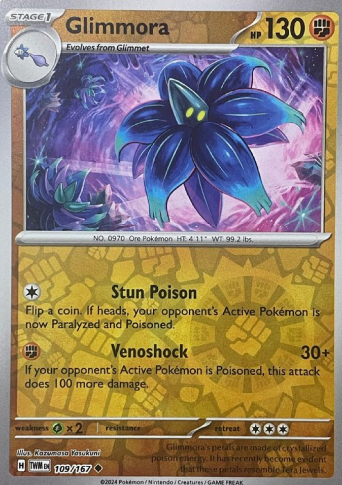 Glimmora 109/167 Reverse Holo | Twilight Masquerade | Pokemon Card