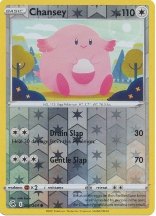 Chansey 202/264 Reverse Holo | Fusion Strike | Pokemon Card