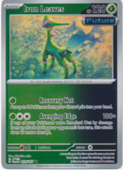 Iron Leaves 19/167 Reverse Holo | Twilight Masquerade | Pokemon Card