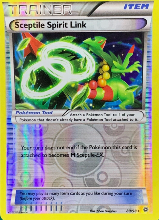 Sceptile Spirit Link 80/98 Reverse Holo | Ancient Origins | Pokemon Card