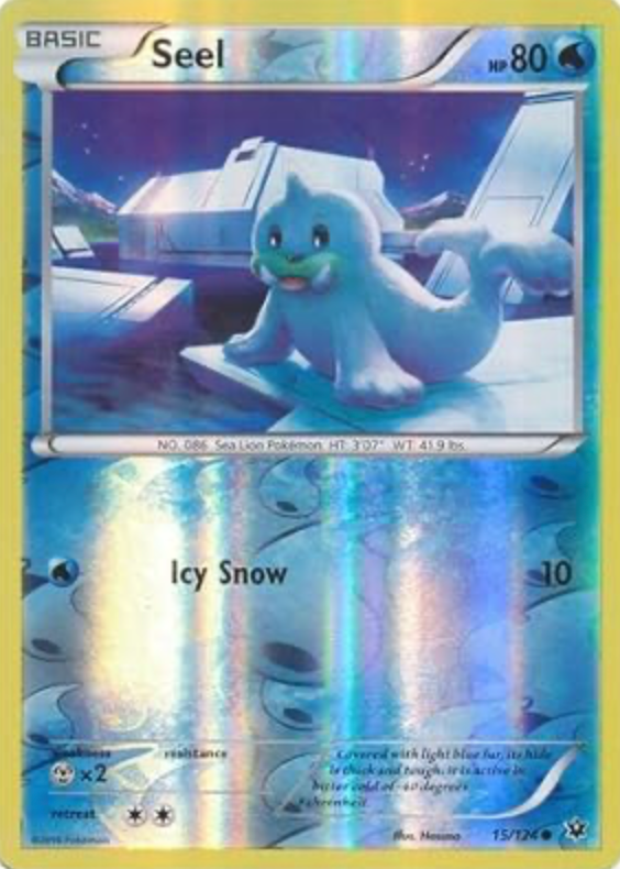 Seel 15/124 Reverse Holo | Fates Collide | Pokemon Card