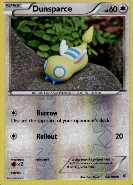 Dunsparce 68/108 Reverse Holo | Roaring Skies | Pokemon Card