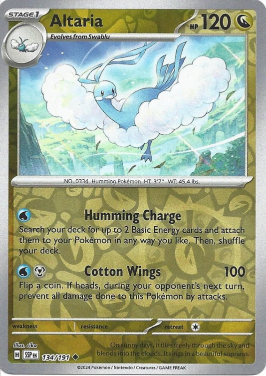 Altaria 134/191 Reverse Holo | Surging Sparks | Pokemon Card