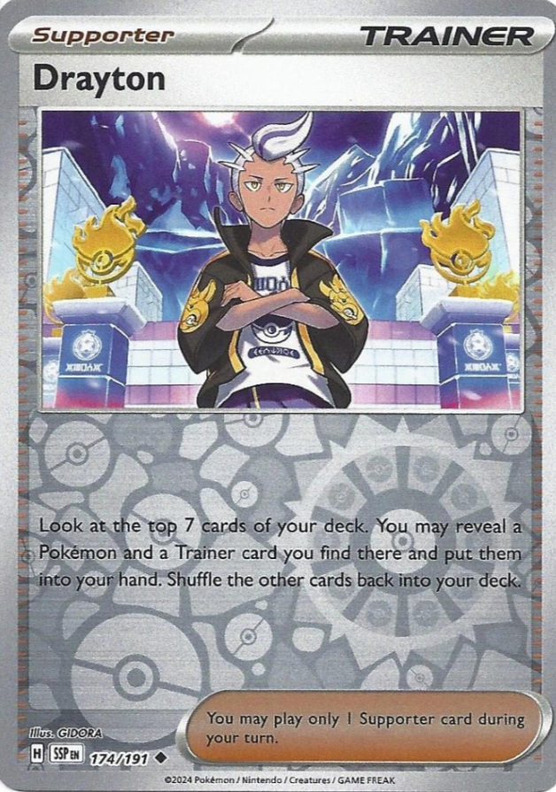 Drayton 174/191 Reverse Holo | Surging Sparks | Pokemon Card