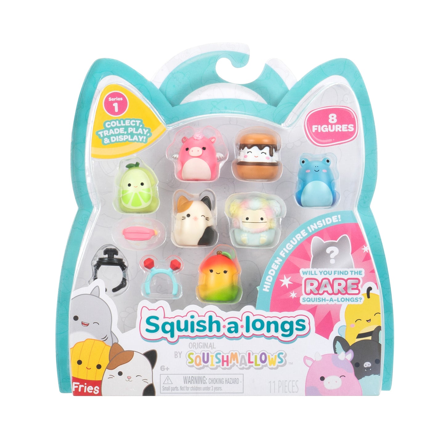 8 Pack Style B - Squish-A-Longs Series 1 Squishmallow Toys